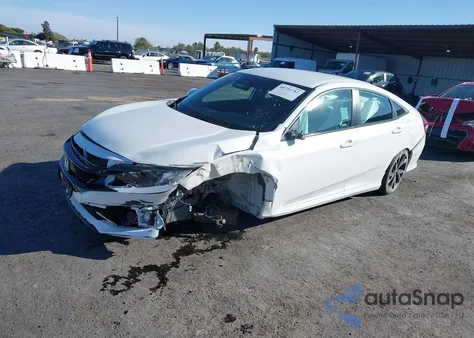 2020 Honda Civic Sport из США, поврежденный, VIN 2HGFC2F84LH502814